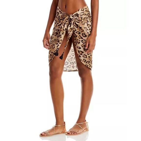 New. PQ Leopard Sarong. O/S. Retails $94 - Picture 4 of 7